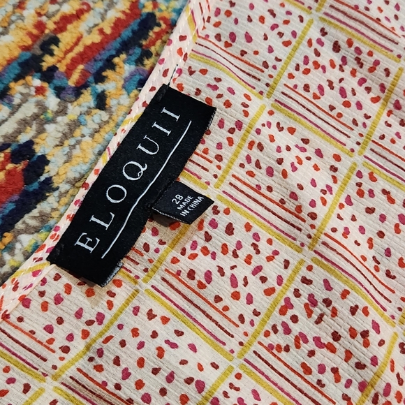 Eloquii Speckled Tie Sleeve Blouse - Picture 2 of 4